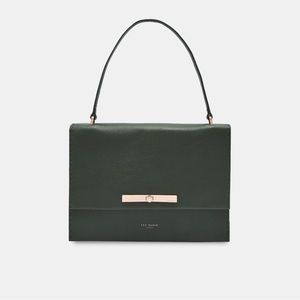 Ted Baker Jessi concertina green shoulder bag
